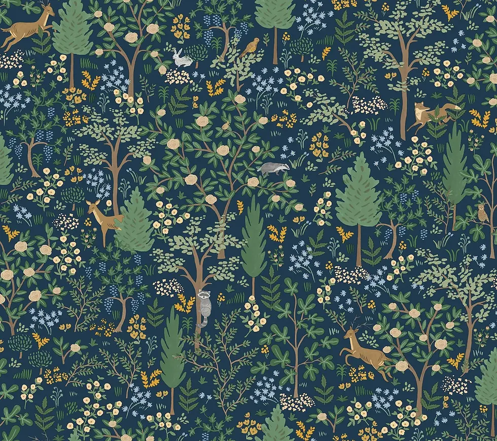 Thumbnail: woodland peel and stick wallpaper