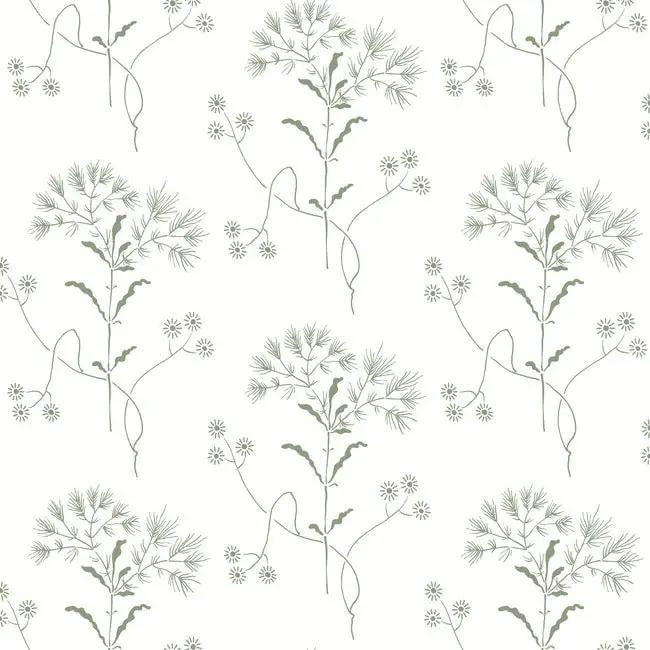 Thumbnail: wildflower botanical peel and stick wallpaper