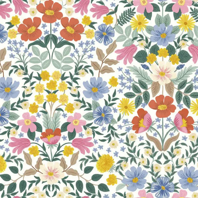 Thumbnail: pastel garden peel and stick wallpaper