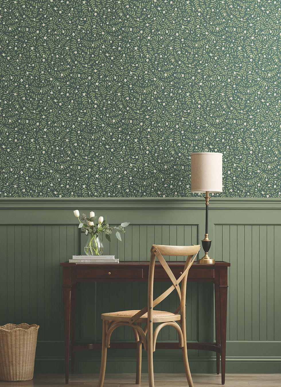Thumbnail: whimsical floral rifle paper co peel and stick wallpaper