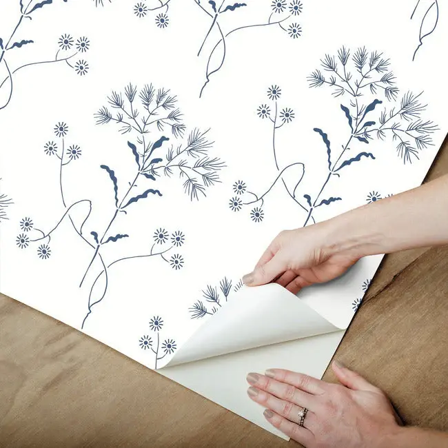 Thumbnail: wildflower botanical peel and stick wallpaper