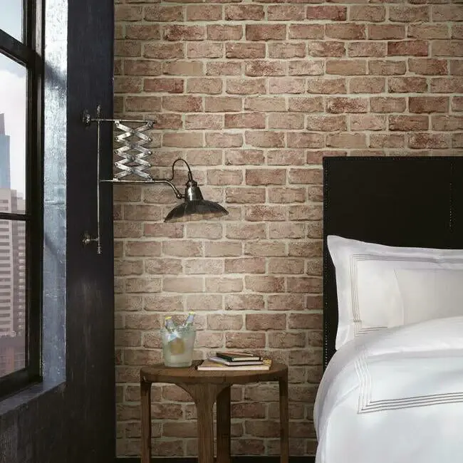 brick wall peel and stick wallpaper