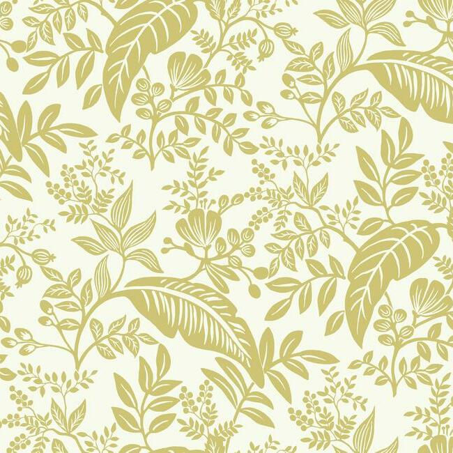 Thumbnail: canopy wallpaper in gold & white