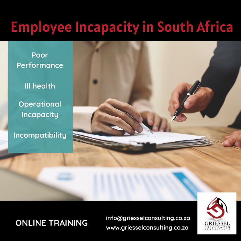 Employee Incapacity in South Africa