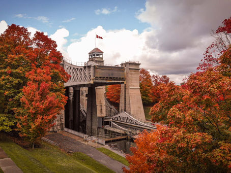 Peterborugh Liftlocks in Fall by Unmanned