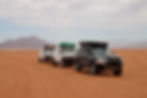 Guided safari convoy group