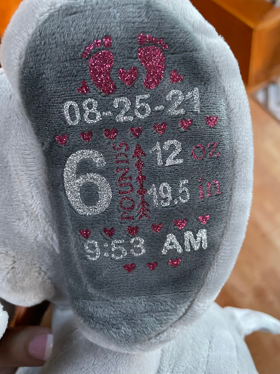 Thumbnail: Birth announcement stuffed animal