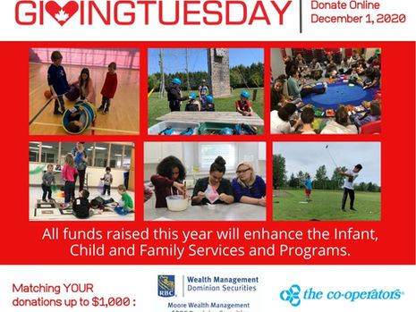 Giving Tuesday In Support of Infant, Child and Family Services - Dec. 1, 2020