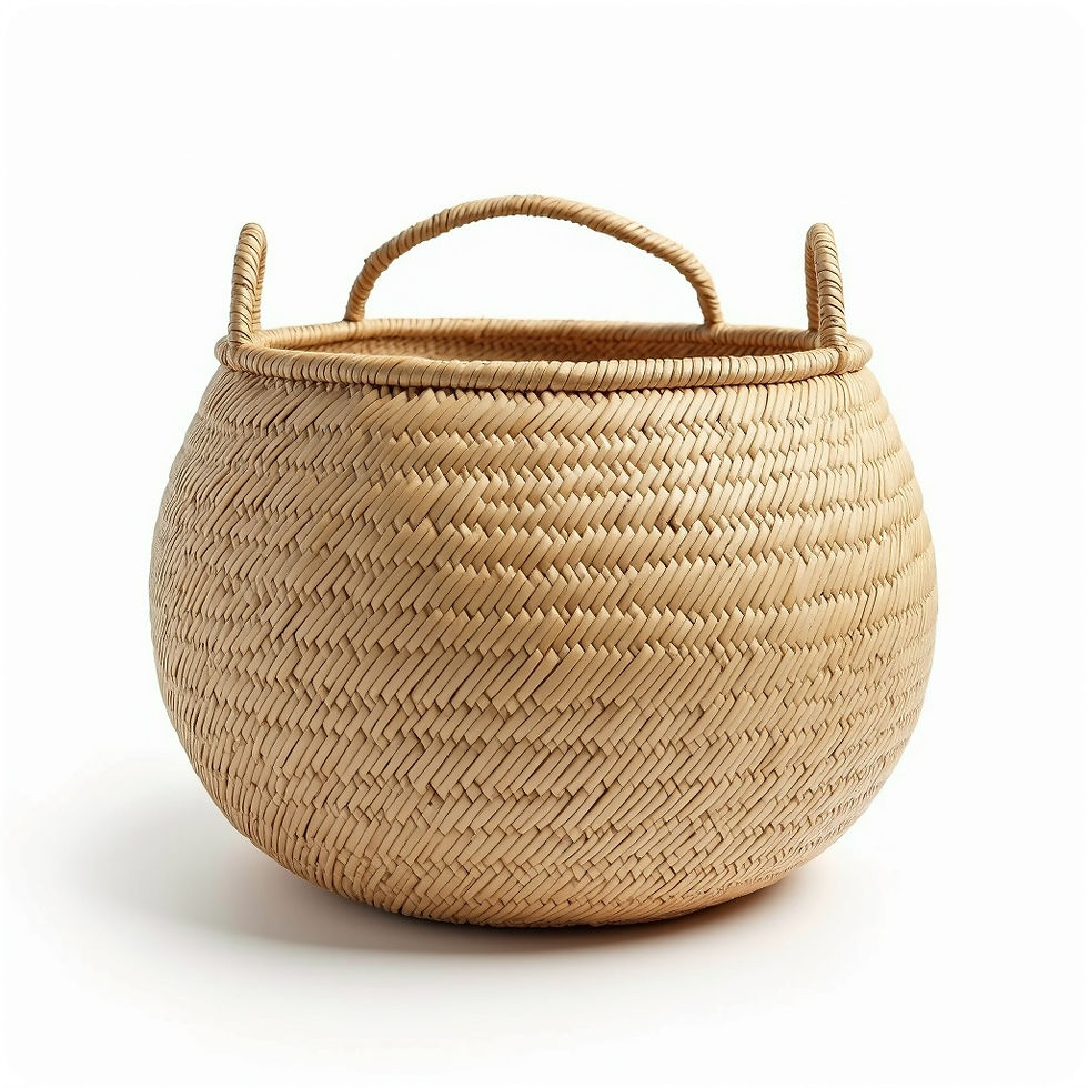 Woven Rattan Basket