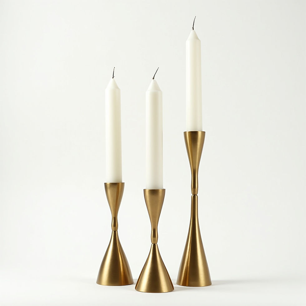 Brass Candlestick Set