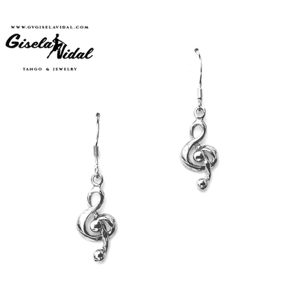 Earrings Shining Sterling Silver/ Aros Plata Pulida 925