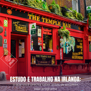 Estudo com trabalho na Irlanda