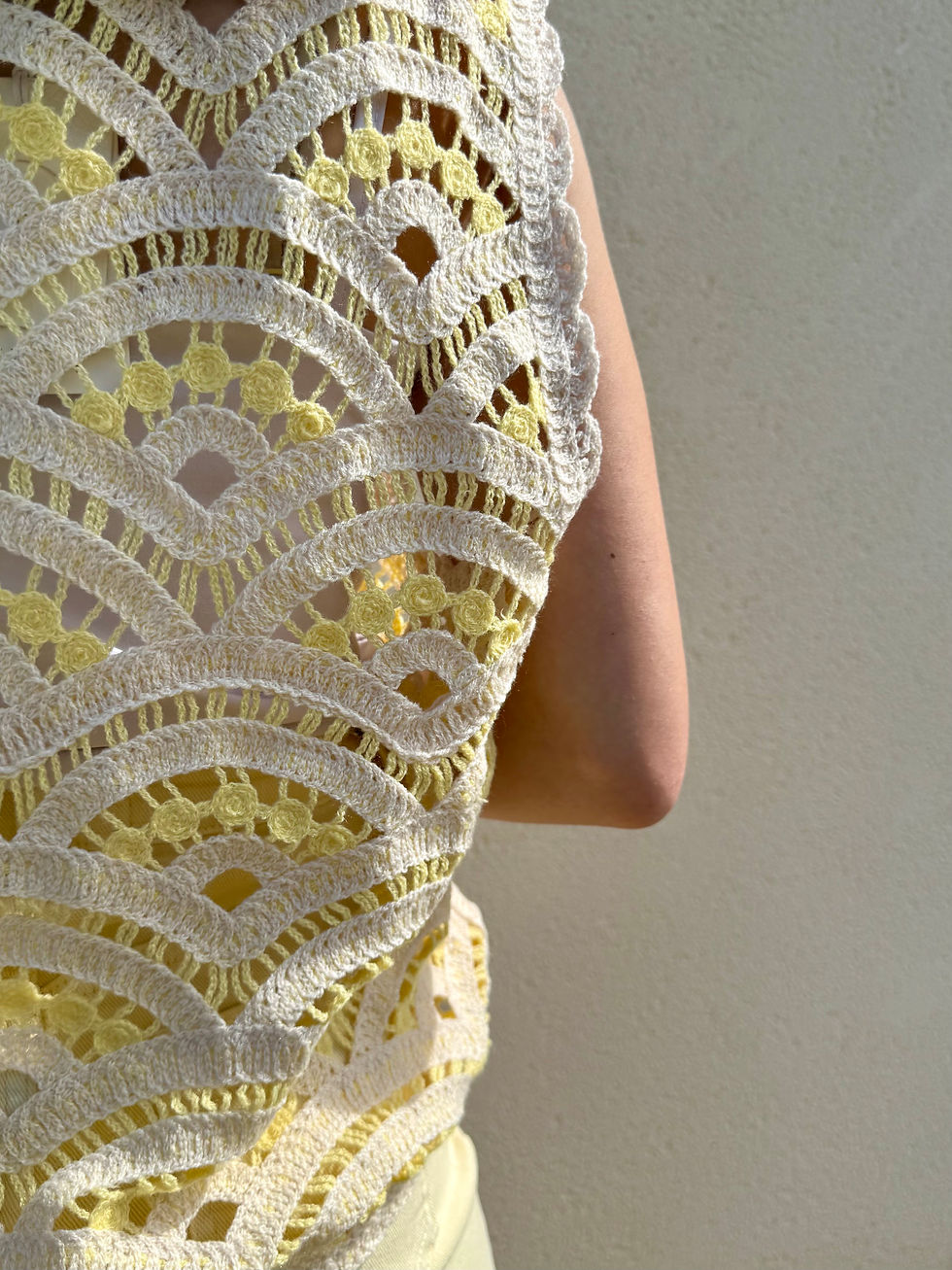 Miniature : TOP CROCHET JAUNE