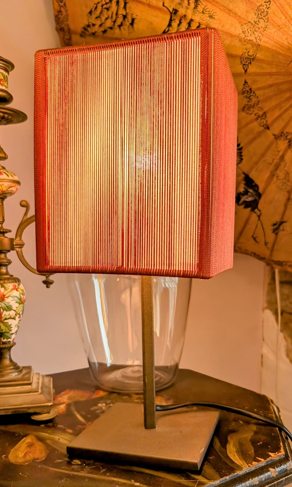 Lampe-métal-abatjour-fil
