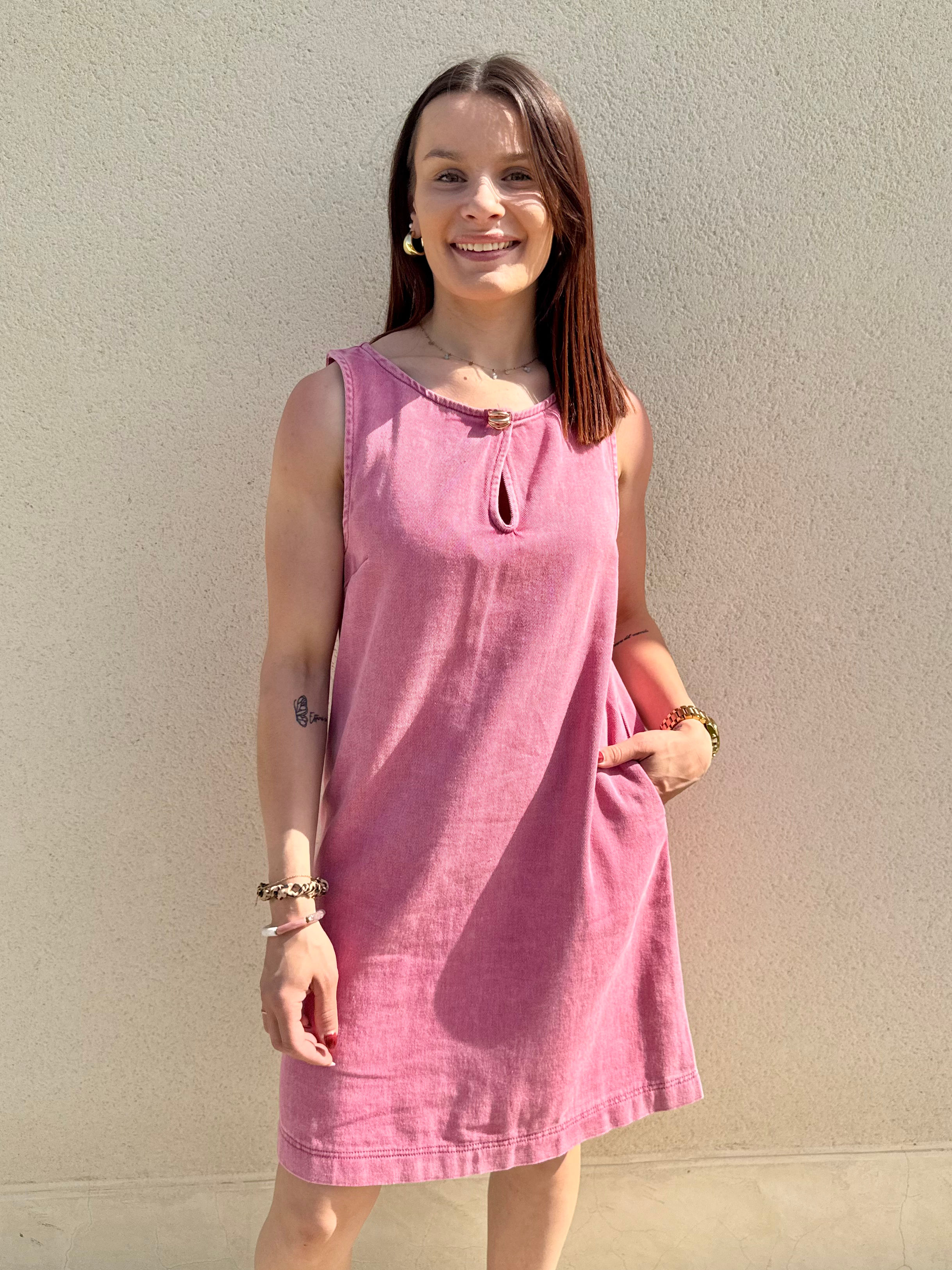 ROBE ROSE DORÉ
