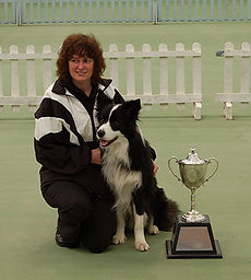 Take the Lead owner, Rachel, with prize winning border collie