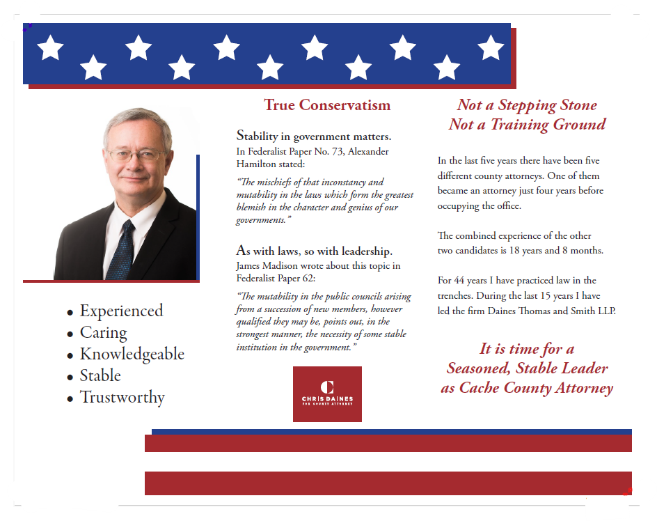 Why This Office — and This Moment — Require Stalwart Leadership