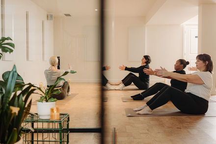 Yoga and pilates class at Studio PEC – cultural tourism photography in Canada