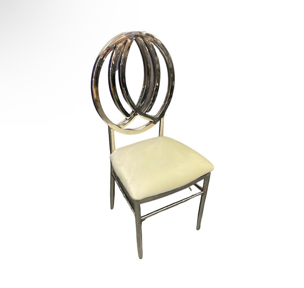 Silver/Ivory Ariana dining chair