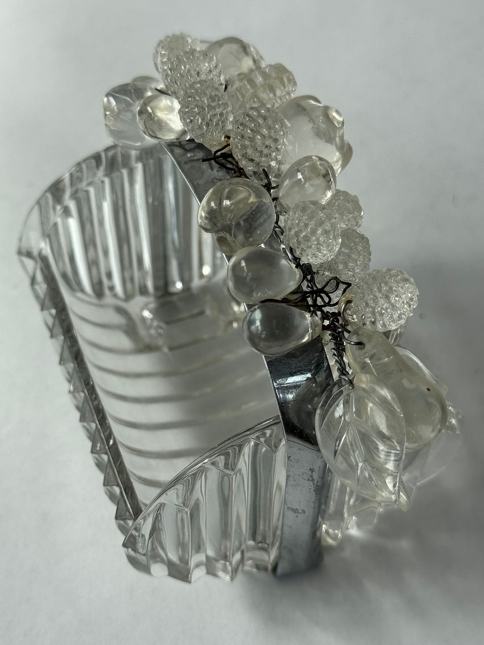 Thumbnail: Glass Basket with Hanging Glass Fruit