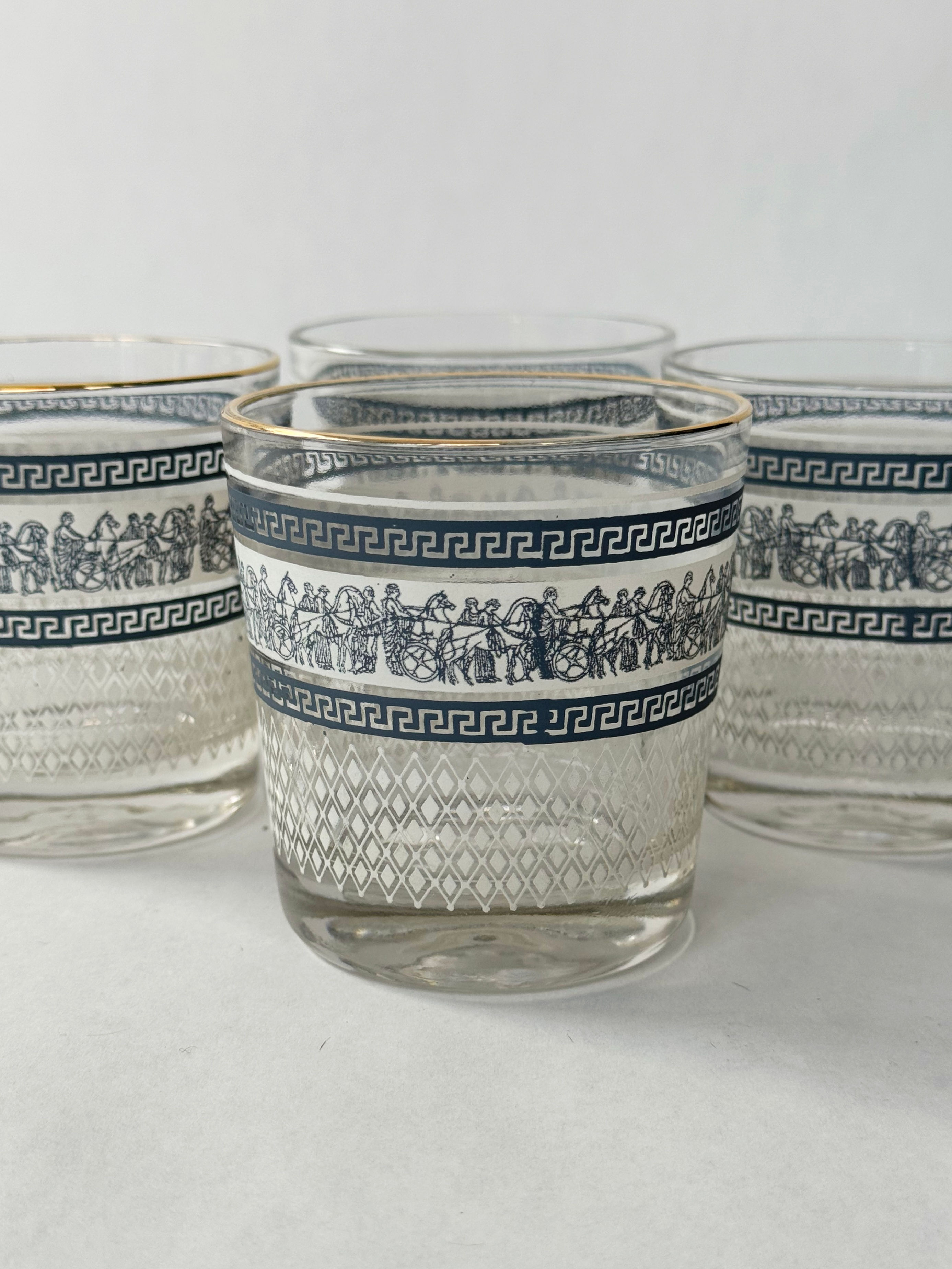 Jeannette Glass "Patrician" Lowball Tumblers