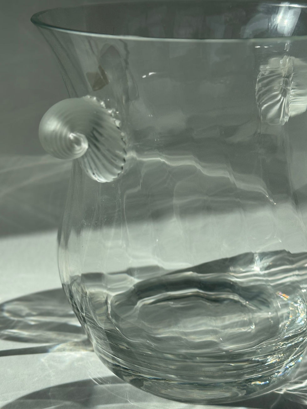 Thumbnail: Valerie Frosted Crystal  Wine Glasses and Ice Bucket Set