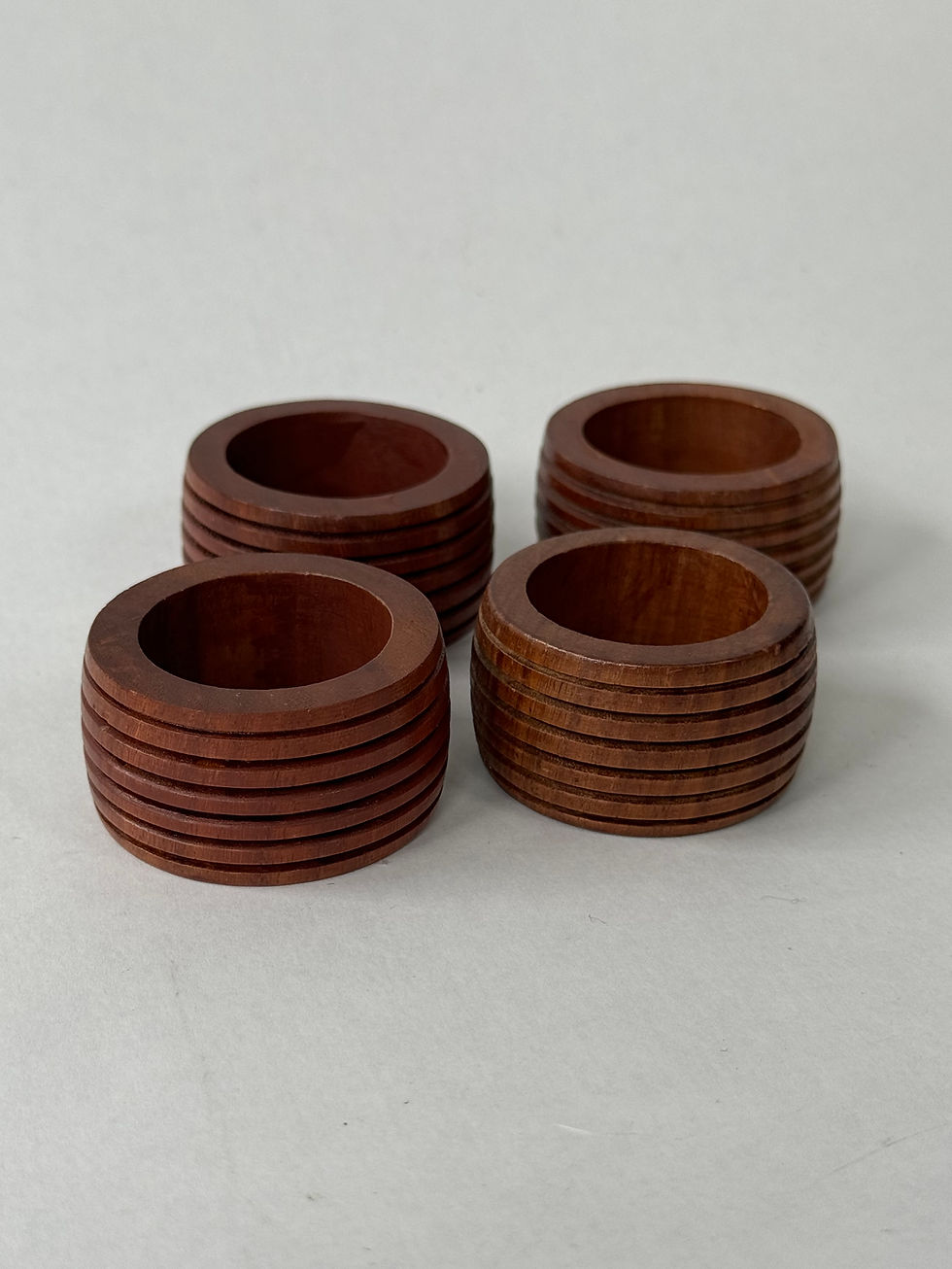 Thumbnail: Carved Wood Napkin Rings