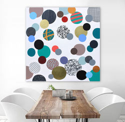 Only dots 9, 2018, 100x100cm