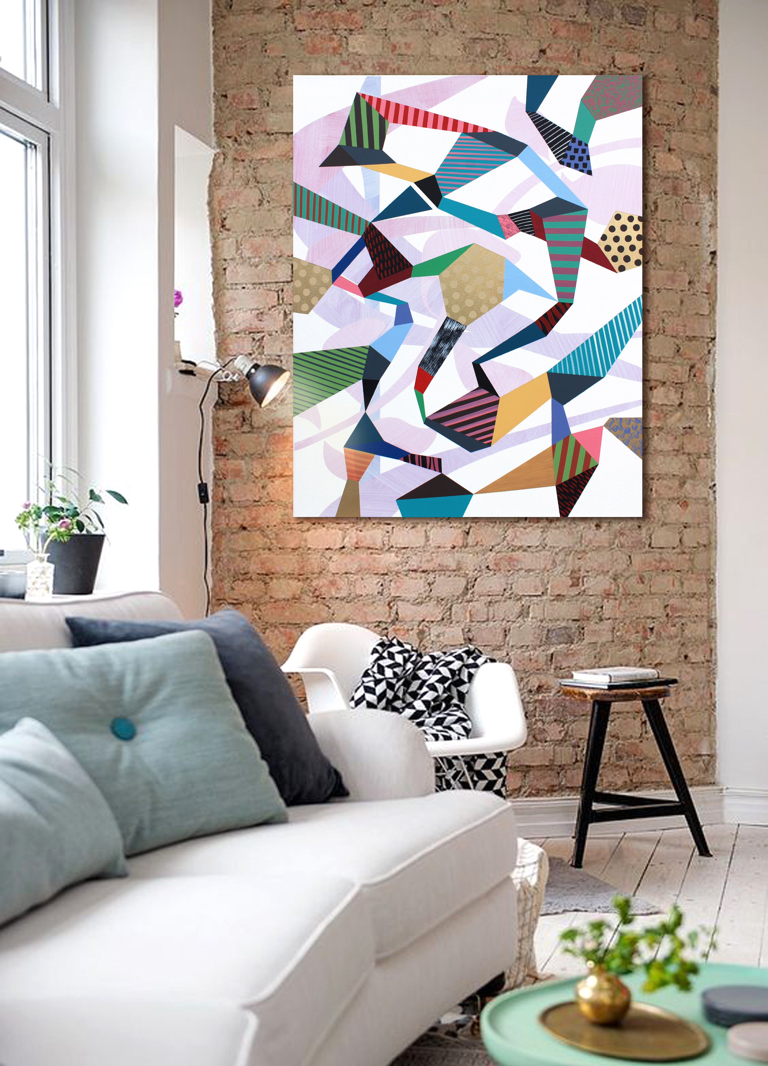 Hra & rozmanitost 5, 2017, 75x95cm