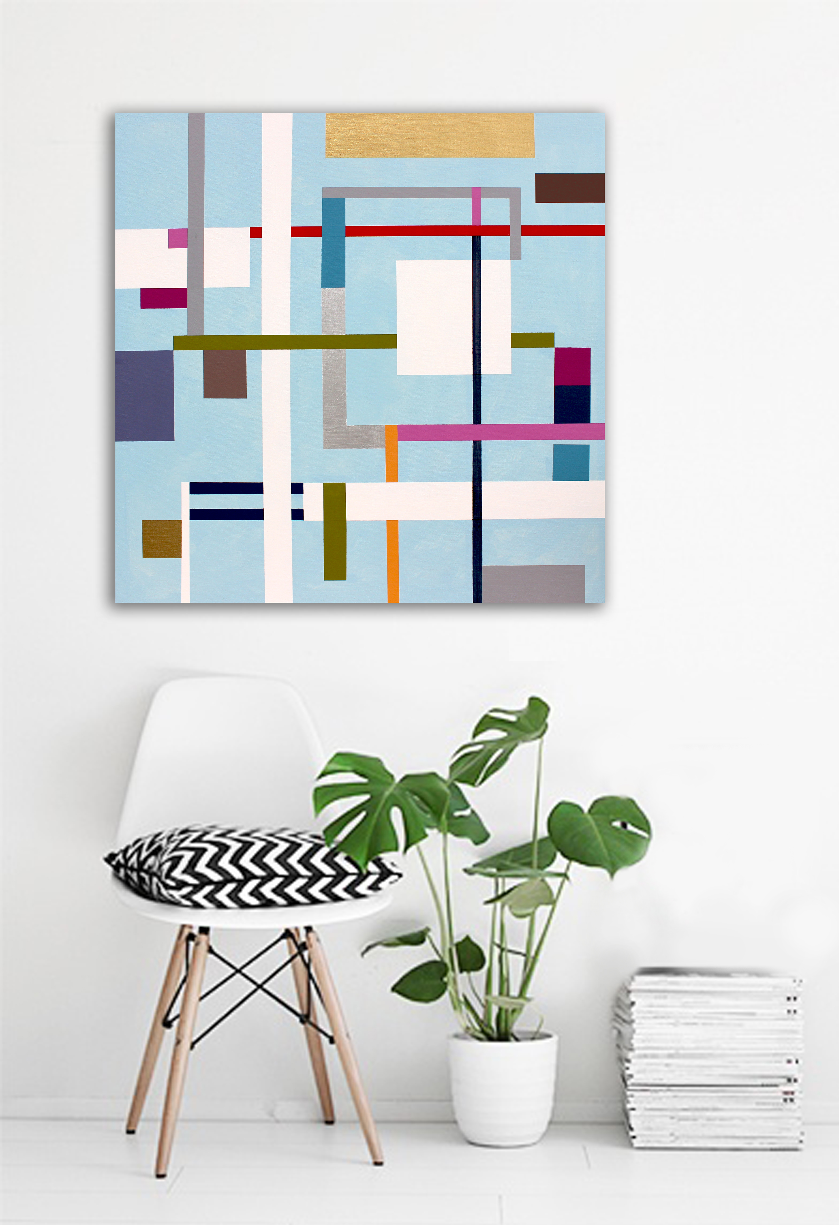 Hledání rovnováhy 5, 2017, 80x80cm
