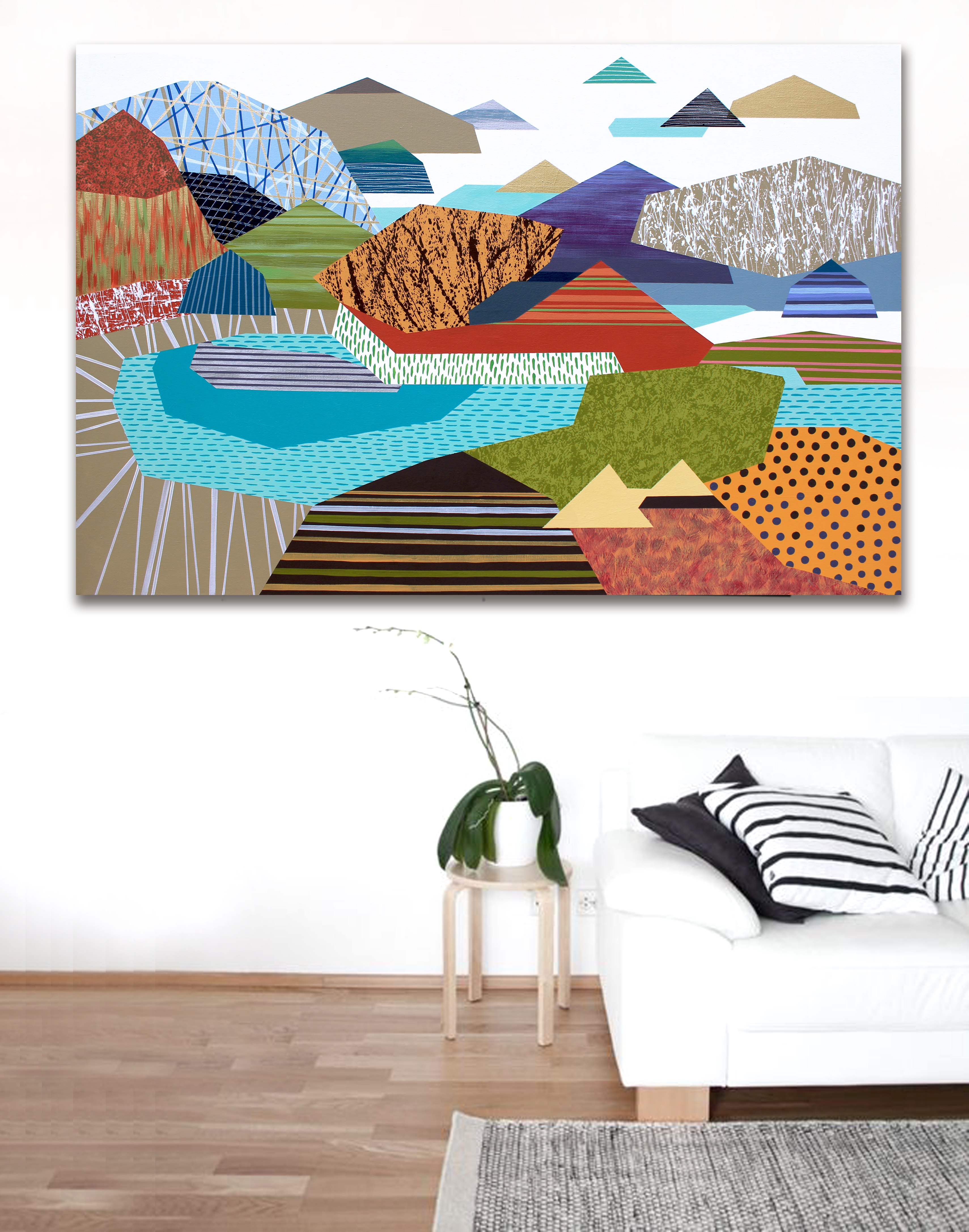 Osobní krajina 20, 2017, 100x150cm