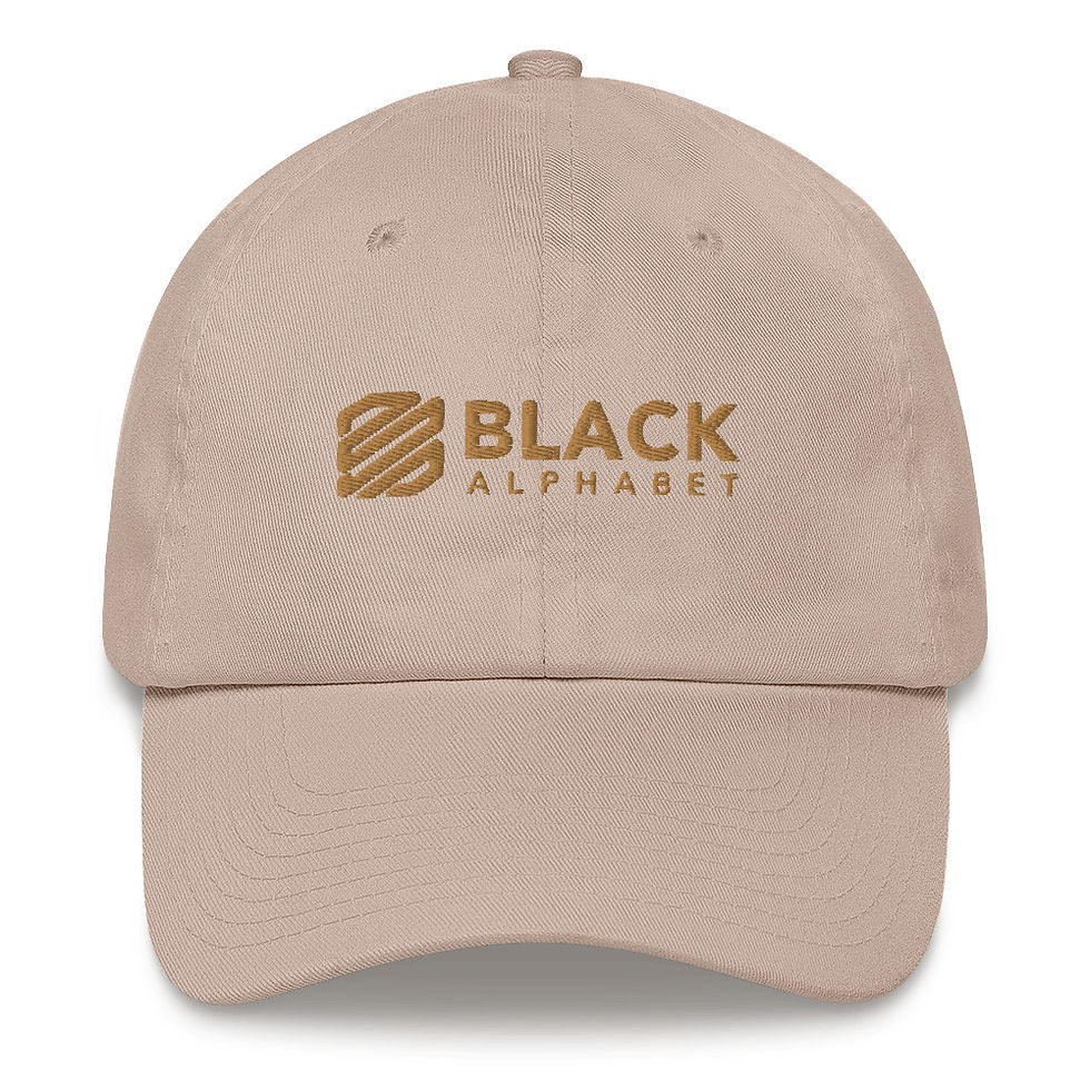 Thumbnail: Black Alphabet Adjustable Cap