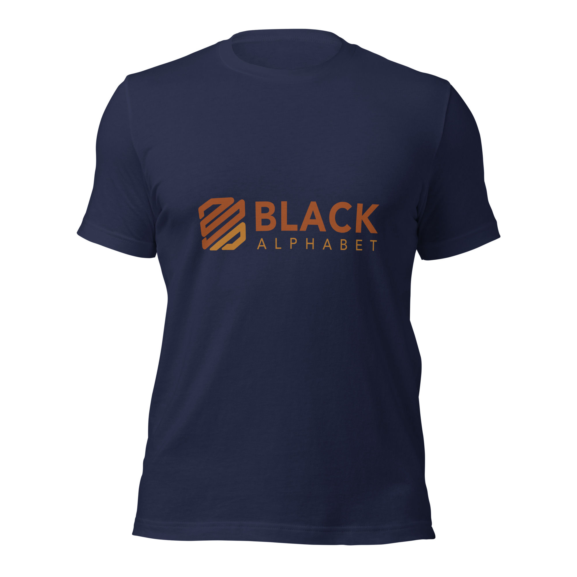 Black Alphabet Branded Unisex T-Shirt