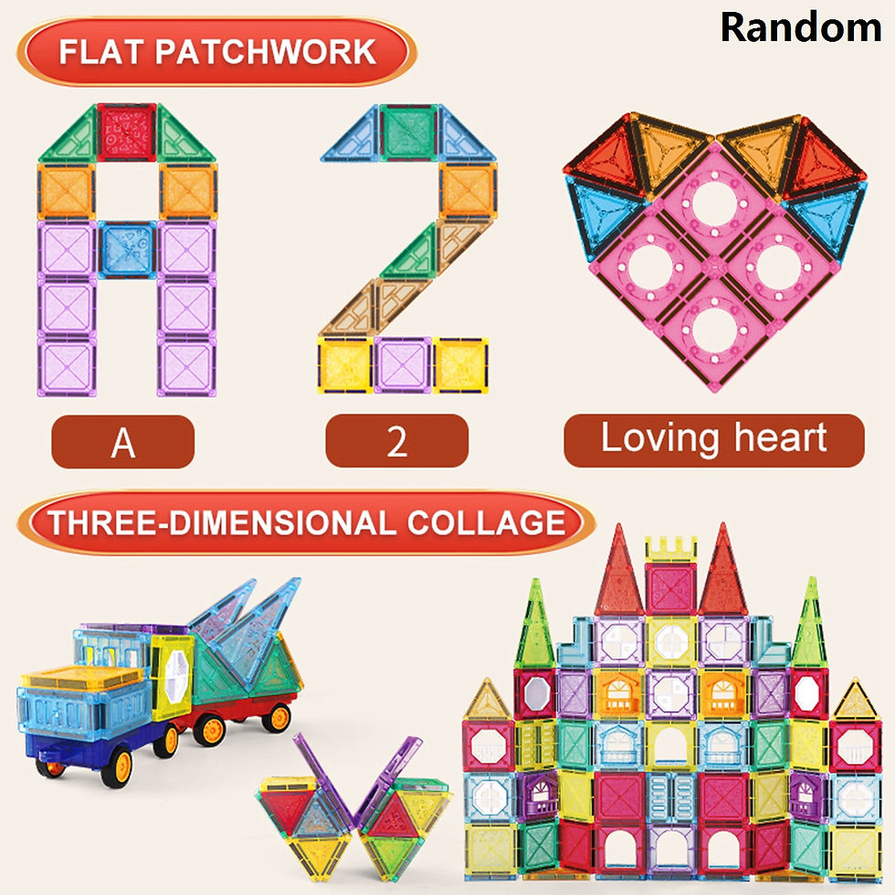 Thumbnail: Magnetic Tiles for Kids Ages 3-5 4-8 Magnet Toys for 3 4 5 6 7 8+ Year Old Boys 