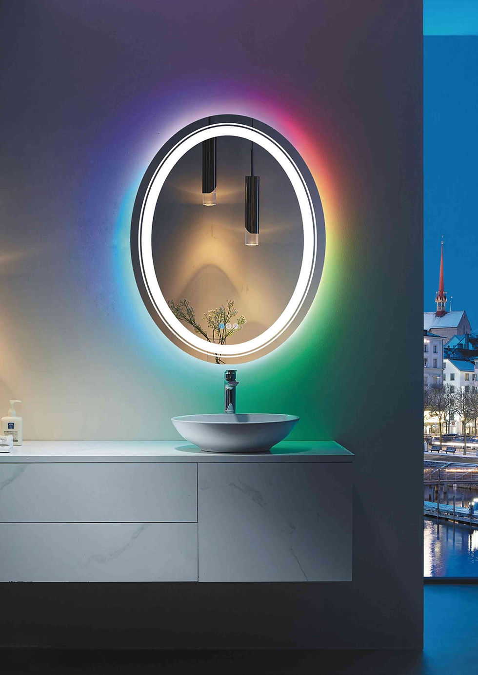 LED Bathroom Mirror | L050AC-RGB