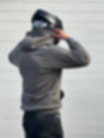 Achteraanzicht Kevlar motorhoodie