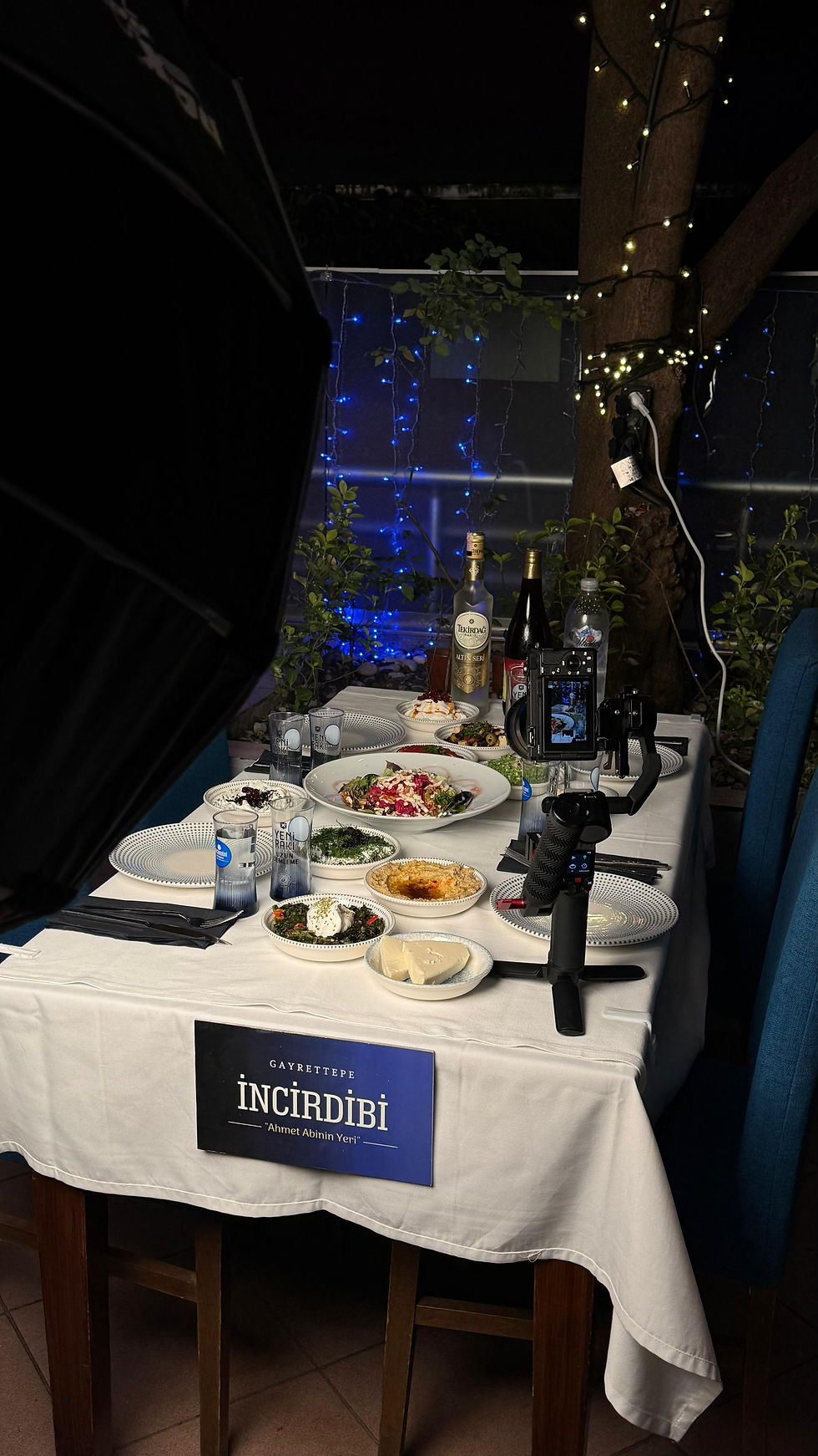Social media content shoot for the restaurant.