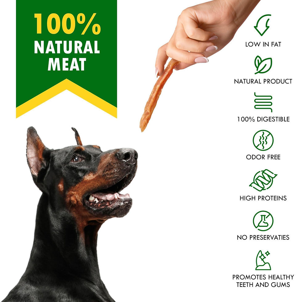 Thumbnail: Chicken Strips Dog Treats Human Grade Meat Sticks Grain Free Chews 10.6 Oz