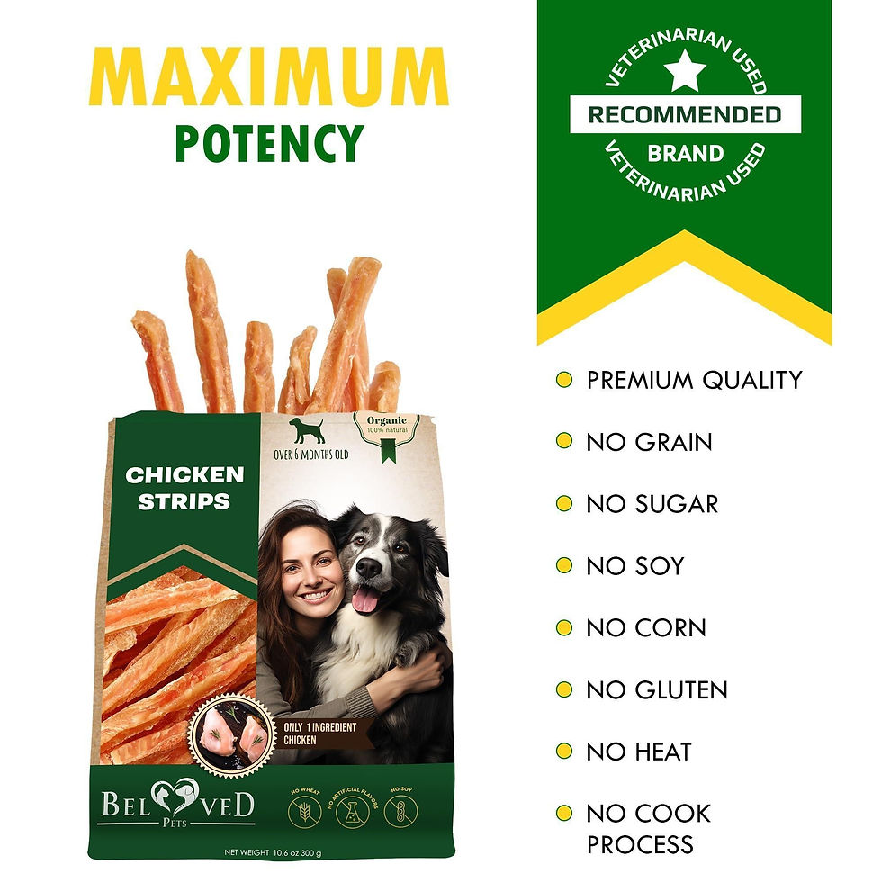 Thumbnail: Chicken Strips Dog Treats Human Grade Meat Sticks Grain Free Chews 10.6 Oz