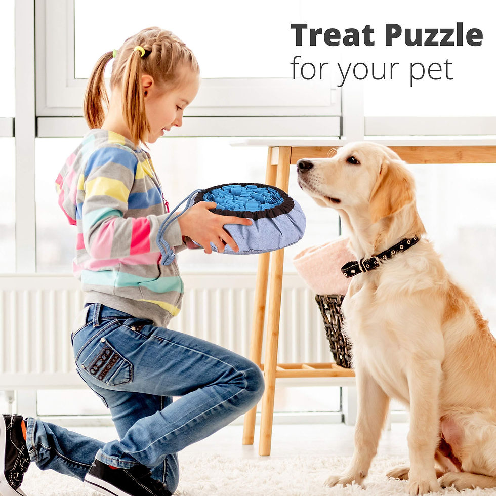 Thumbnail: Adjustable Snuffle Foraging Mat Dog Mental Puzzle Interactive Toys Stress Relief
