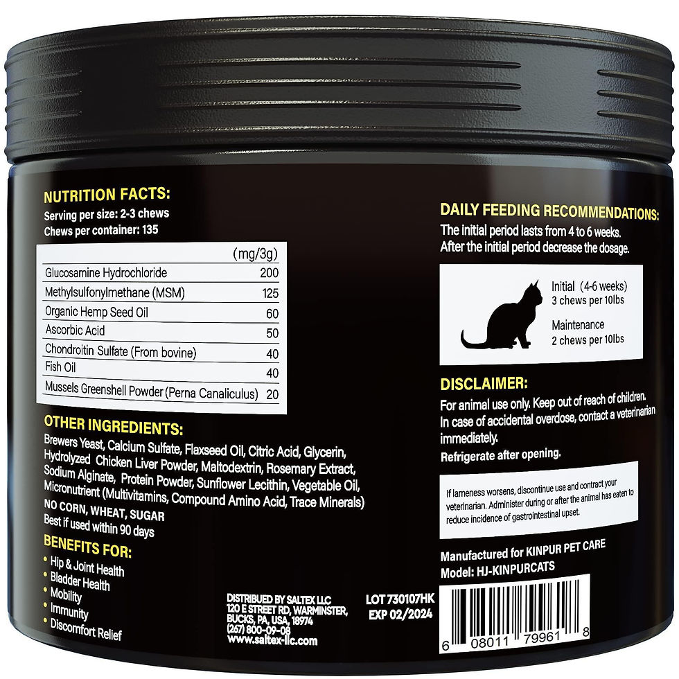 Thumbnail: Natural Glucosamine for Cats   Effective Cat Joint Supplement That Helps Improve