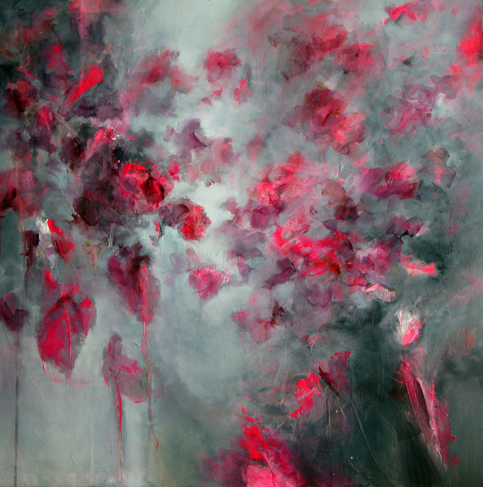 Thumbnail: Throwing Petals a commissioned artwork by Alison Johnson 