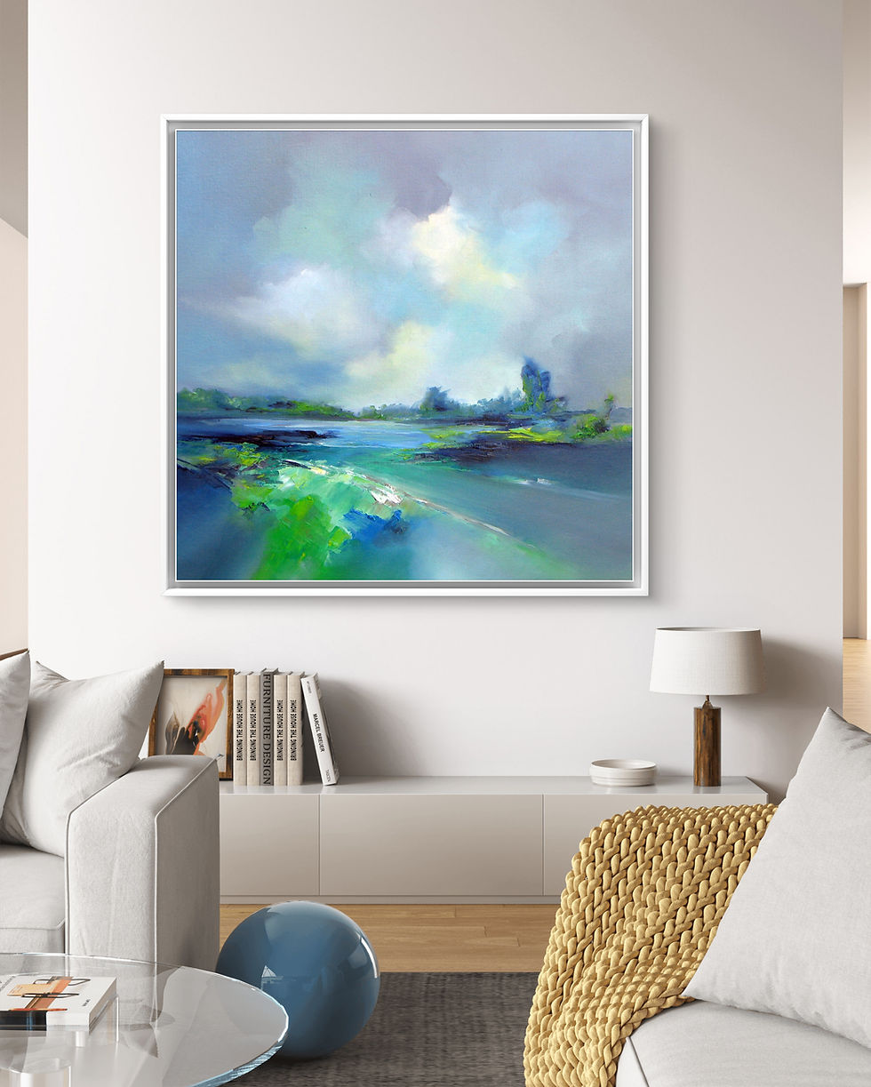 Thumbnail: Quiet Sky  - an original oil painting by Alison Johnson 