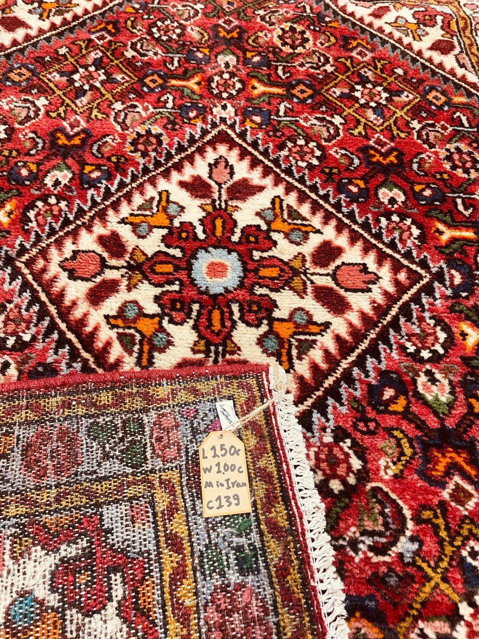 Thumbnail: SKU 139 Antique Oriental Hamadan Hand knotted Rug, 100x150 cm
