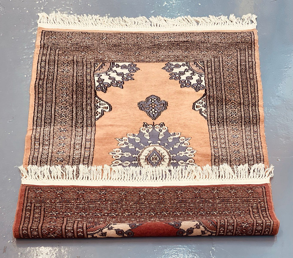 Thumbnail: SKU 143 Antique Persian hand knotted wool rug, 90x160 cm