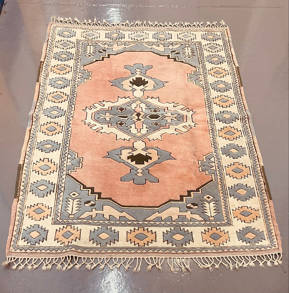 SKU 110 Antique Anatolian Handmade Rug, 225x160 Centimeters
