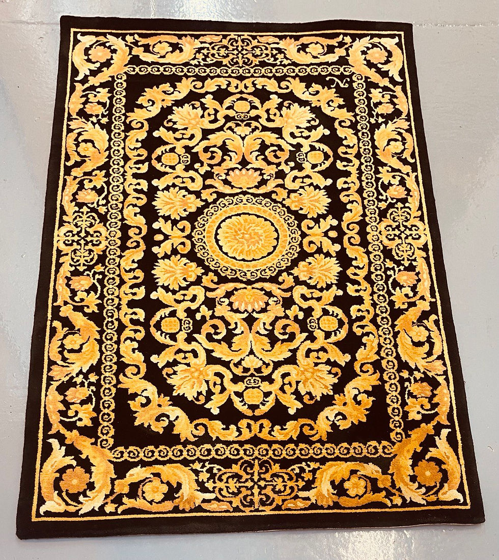 SKU 150 Oriental Antique High Quality Chinese Hand knotted Wool Rug, 114x175 cm