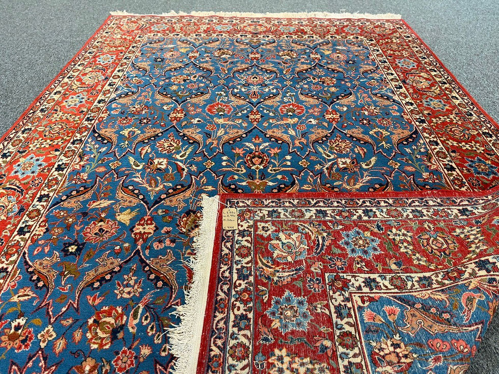 Thumbnail: SKU 444 Antique Handmade Hamadan Rug Size: W.2.45cmL3.45cm