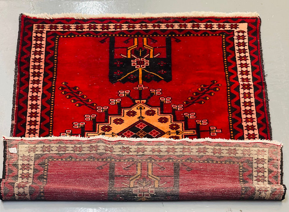 Thumbnail: SKU 107 Antique Handmade Hamadan Rug 205x125 Centimeters