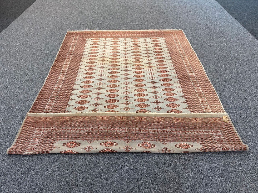Thumbnail: SKU 731 Antique Handmade Silk Bukhara rug, Size: W.2.55cm L.3.58cm